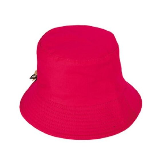 Unbranded Accessories - New Red Rose Bucket Hat Adult One Size Summer Reversible Fluorescent Bright NWT